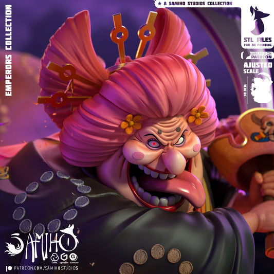Big Mom Résine de Collection Yagami Studio Figurine et statue résine de collection manga animé comics imprimé et peinte à la main