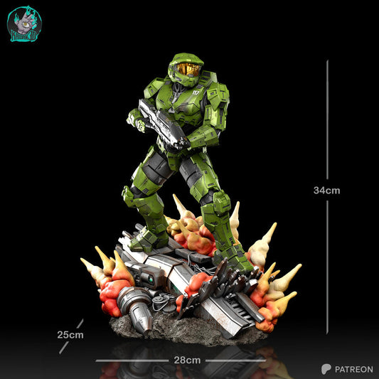 Masterchief Résine de Collection Yagami Studio Figurine et statue résine de collection manga animé comics imprimé et peinte à la main