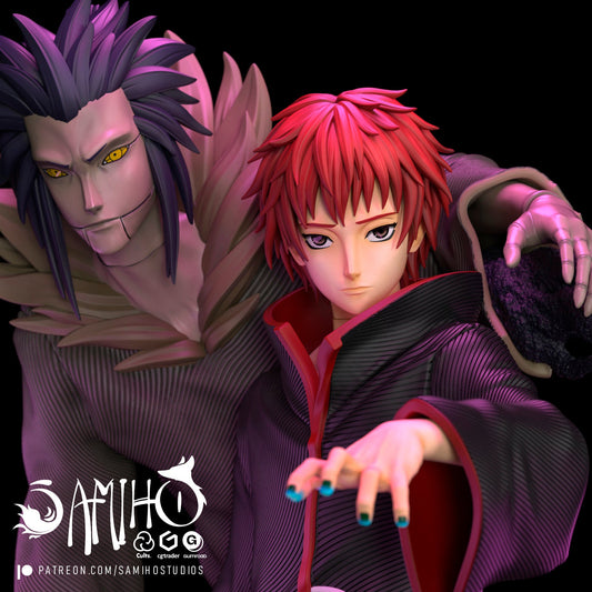 Sasori Akatsuki Résine de Collection Yagami Studio Figurine et statue résine de collection manga animé comics imprimé et peinte à la main