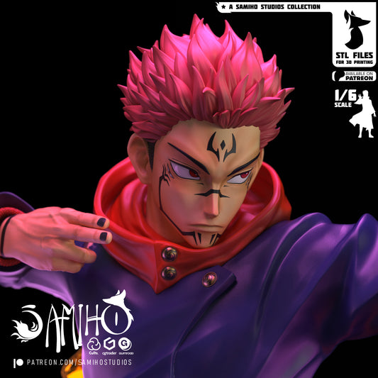 Figurine résine Sukuna Yuji Jujutsu Kaisen