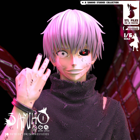 Kaneki Ken Résine de Collection Yagami Studio Figurine et statue résine de collection manga animé comics imprimé et peinte à la main