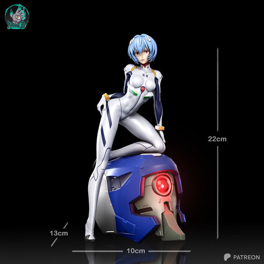 Rey Ayanami Résine de Collection Yagami Studio Figurine et statue résine de collection manga animé comics imprimé et peinte à la main