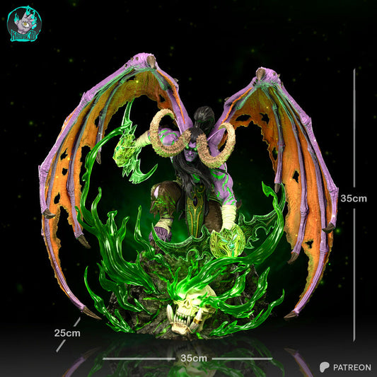 Illidan Résine de Collection Yagami Studio Figurine et statue résine de collection manga animé comics imprimé et peinte à la main