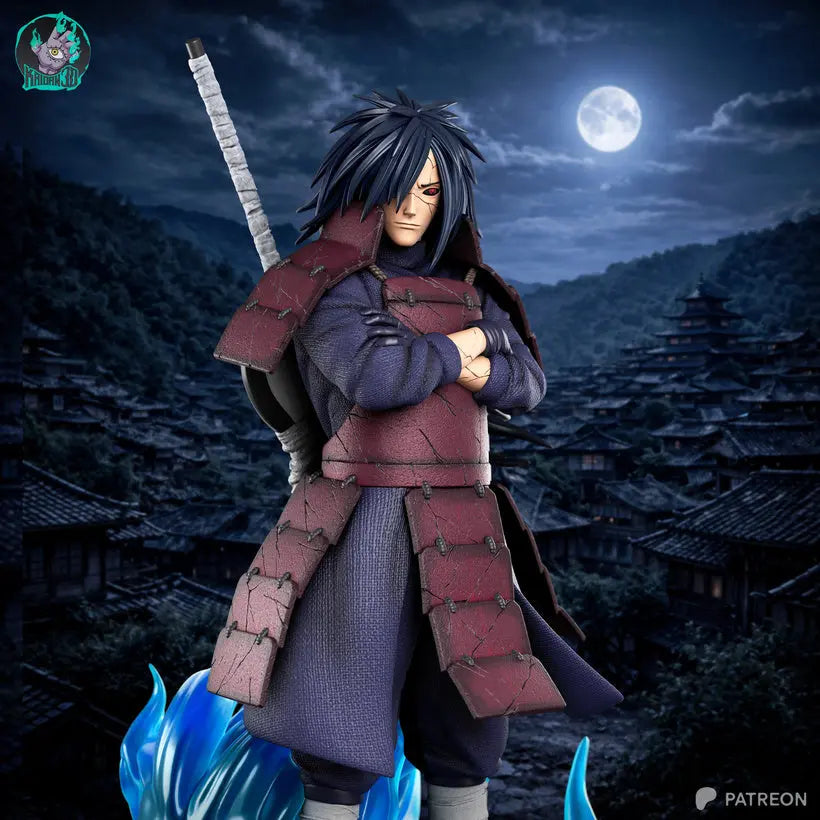 Madara Uchiwa Résine de Collection Yagami Studio Figurine et statue résine de collection manga animé comics imprimé et peinte à la main