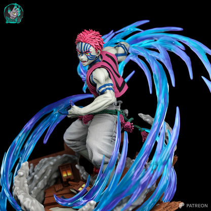 akaza demon slayer statue figurine résine yagami studio