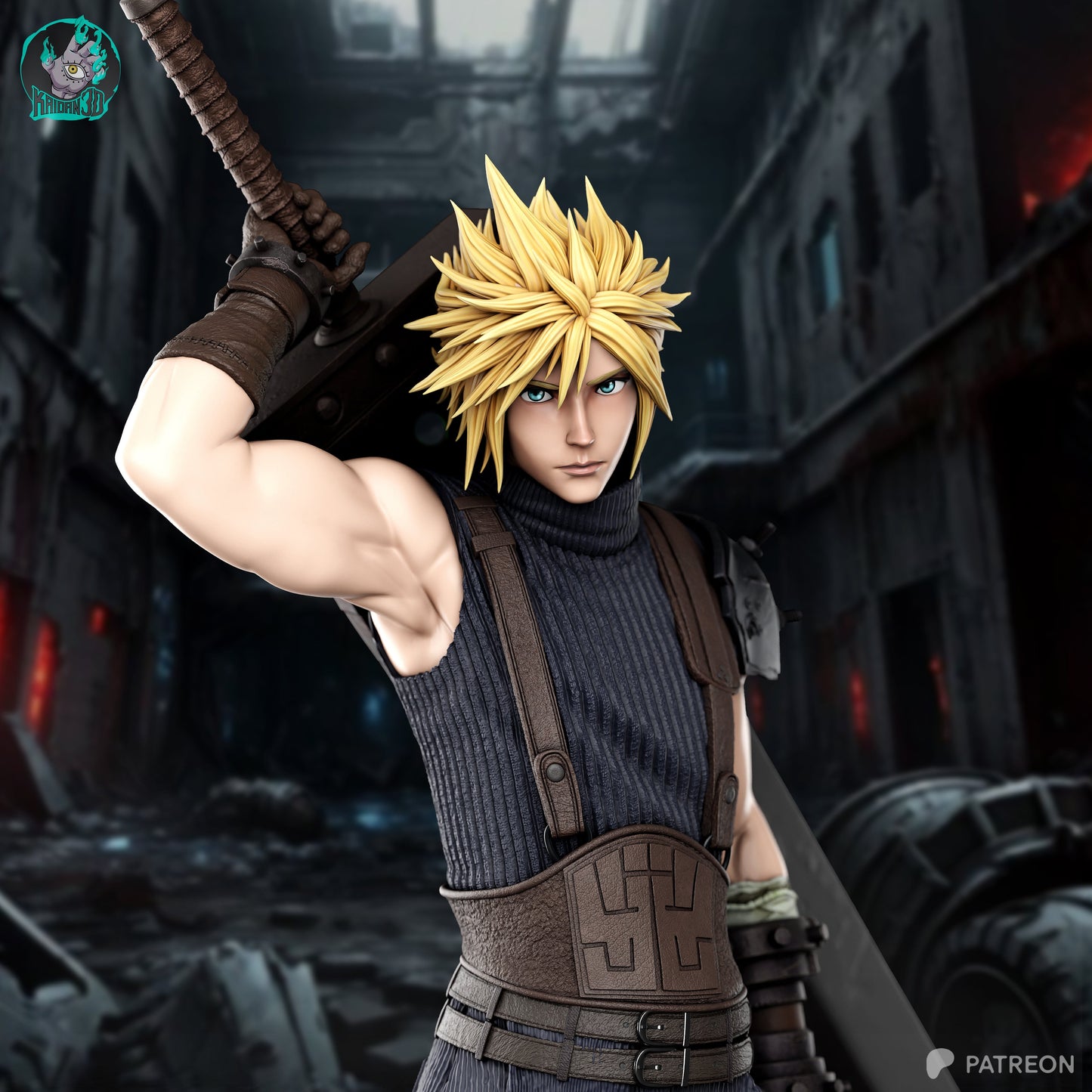 Cloud Résine de Collection Yagami Studio Figurine et statue résine de collection manga animé comics imprimé et peinte à la main