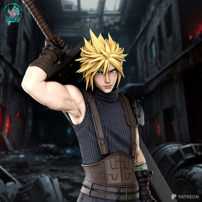 Cloud Résine de Collection Yagami Studio Figurine et statue résine de collection manga animé comics imprimé et peinte à la main