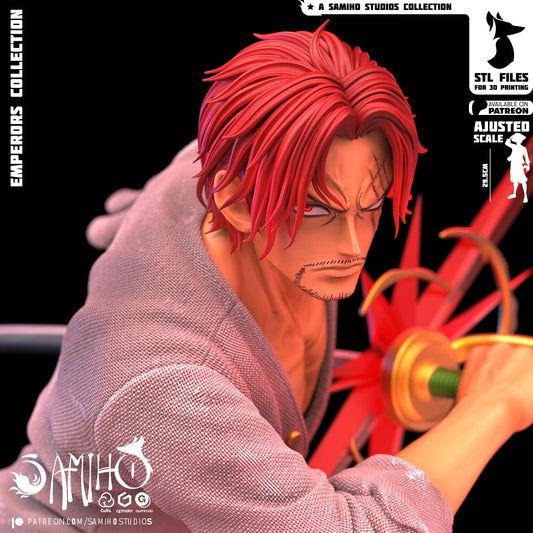 Shanks Résine de Collection Yagami Studio Figurine et statue résine de collection manga animé comics imprimé et peinte à la main