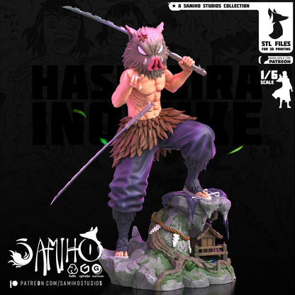 Inosuke Résine de Collection Yagami Studio Figurine et statue résine de collection manga animé comics imprimé et peinte à la main