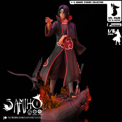 Itachi Akatsuki Résine de Collection Yagami Studio Figurine et statue résine de collection manga animé comics imprimé et peinte à la main