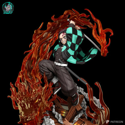 Kamado Tanjiro Résine de Collection Yagami Studio Figurine et statue résine de collection manga animé comics imprimé et peinte à la main