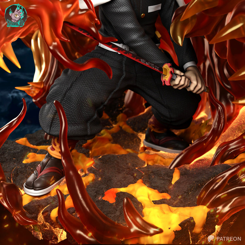 Rengoku Résine de Collection Yagami Studio Figurine et statue résine de collection manga animé comics imprimé et peinte à la main