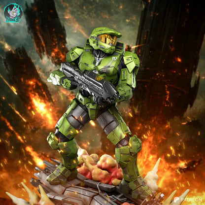 Masterchief Résine de Collection Yagami Studio Figurine et statue résine de collection manga animé comics imprimé et peinte à la main