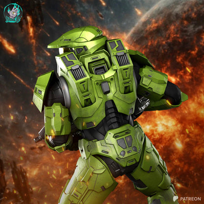 Masterchief Résine de Collection Yagami Studio Figurine et statue résine de collection manga animé comics imprimé et peinte à la main