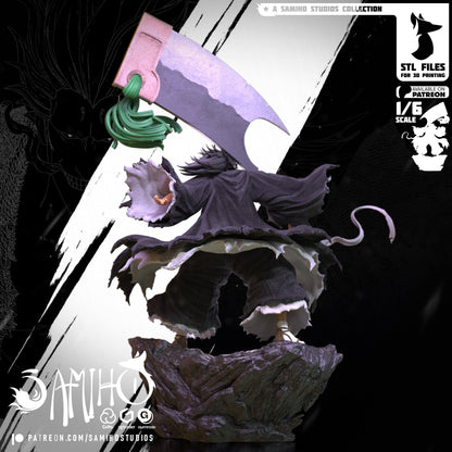 Zaraki Kenpachi Résine de Collection Yagami Studio Figurine et statue résine de collection manga animé comics imprimé et peinte à la main