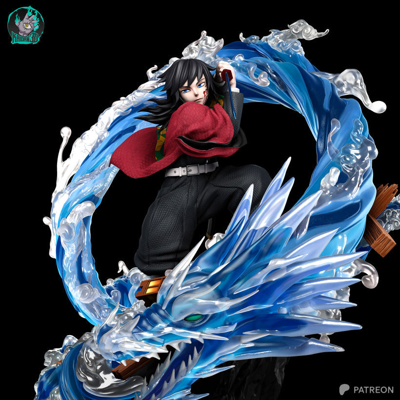 Giyu Tomioka Résine de Collection Yagami Studio Figurine et statue résine de collection manga animé comics imprimé et peinte à la main