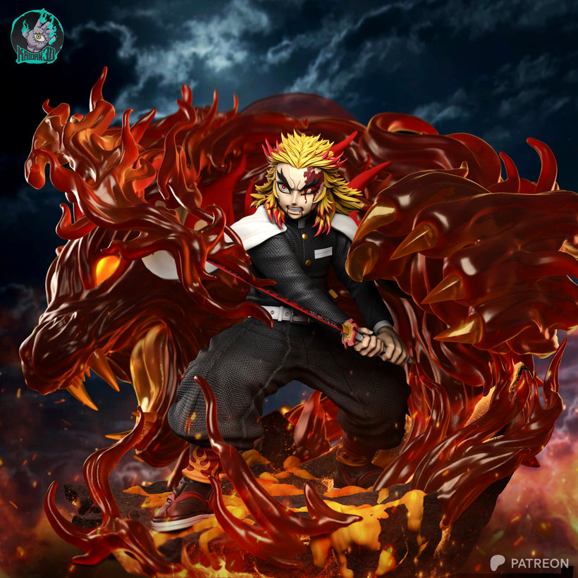 Rengoku Résine de Collection Yagami Studio Figurine et statue résine de collection manga animé comics imprimé et peinte à la main