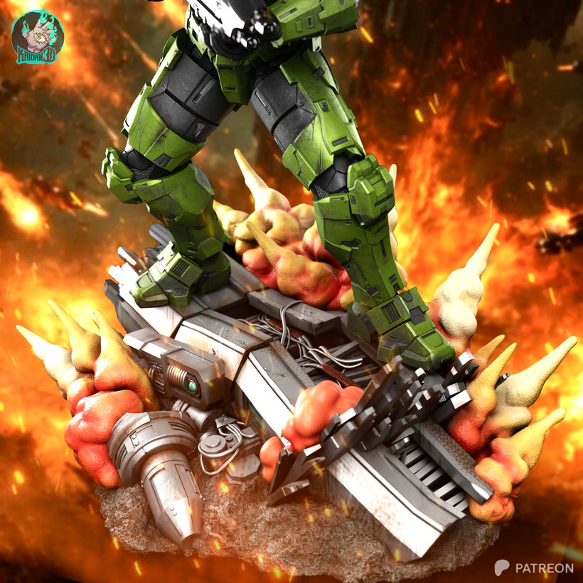 Masterchief Résine de Collection Yagami Studio Figurine et statue résine de collection manga animé comics imprimé et peinte à la main