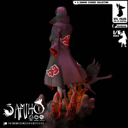 Itachi Akatsuki Résine de Collection Yagami Studio Figurine et statue résine de collection manga animé comics imprimé et peinte à la main