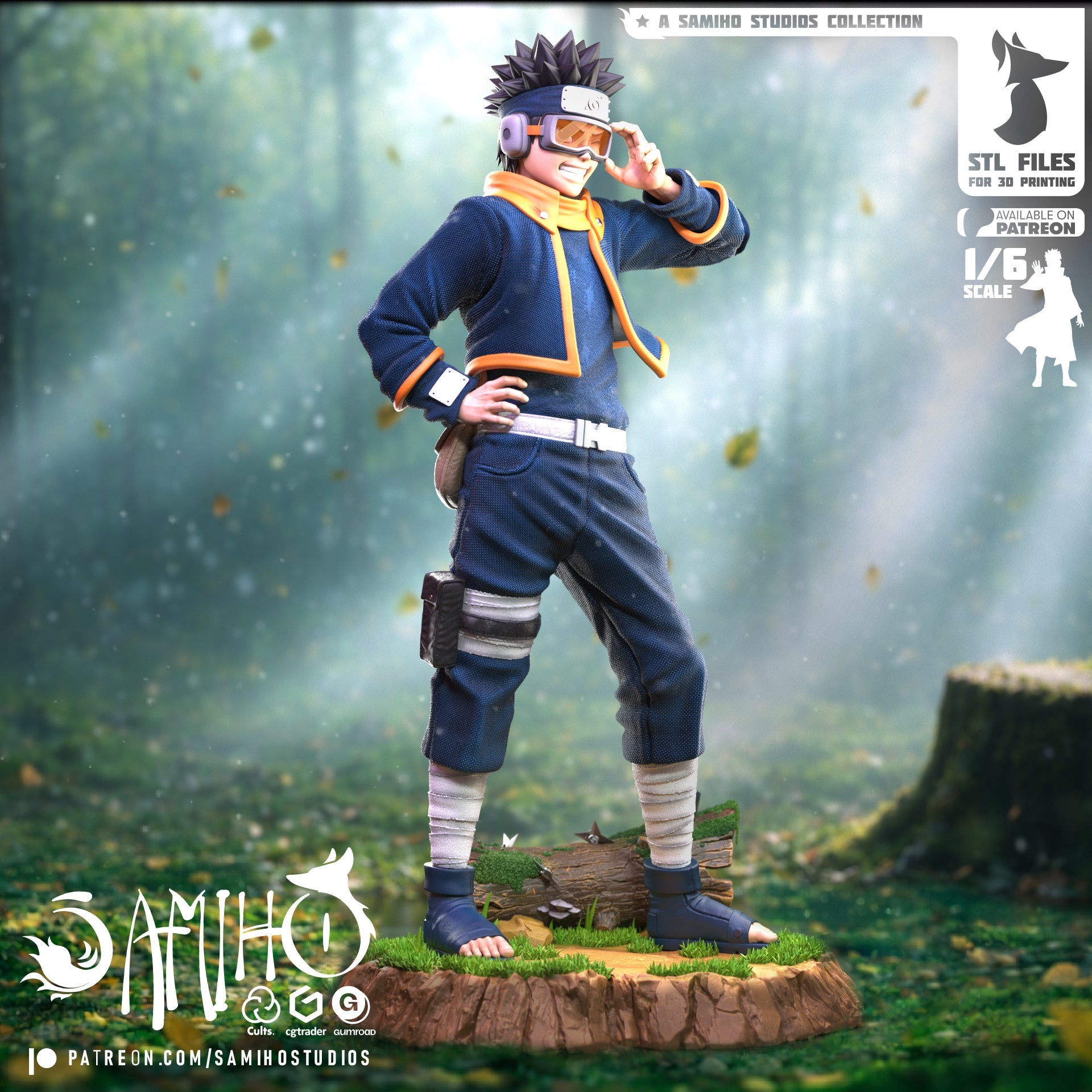 Obito Young Résine de Collection Yagami Studio Figurine et statue résine de collection manga animé comics imprimé et peinte à la main