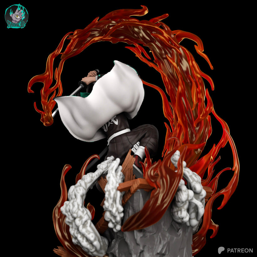 Kamado Tanjiro Résine de Collection Yagami Studio Figurine et statue résine de collection manga animé comics imprimé et peinte à la main