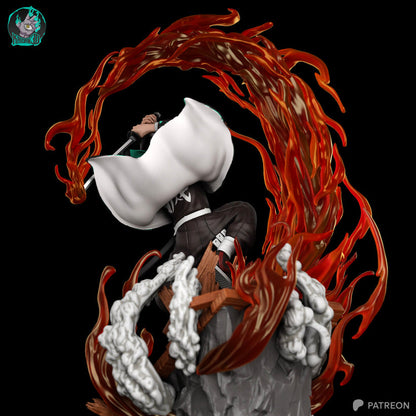 Kamado Tanjiro Résine de Collection Yagami Studio Figurine et statue résine de collection manga animé comics imprimé et peinte à la main