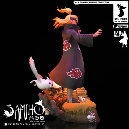 Deidara Akatsuki Résine de Collection Yagami Studio Figurine et statue résine de collection manga animé comics imprimé et peinte à la main