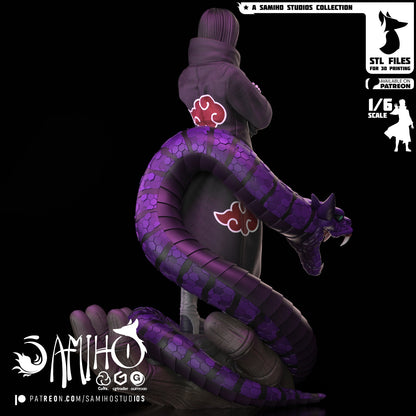 Orochimaru Akatsuki Résine de Collection Yagami Studio Figurine et statue résine de collection manga animé comics imprimé et peinte à la main