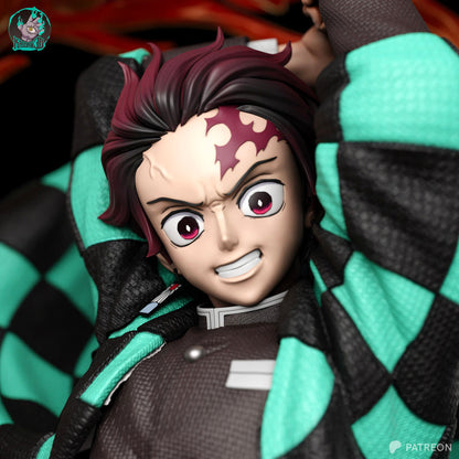 Kamado Tanjiro Résine de Collection Yagami Studio Figurine et statue résine de collection manga animé comics imprimé et peinte à la main