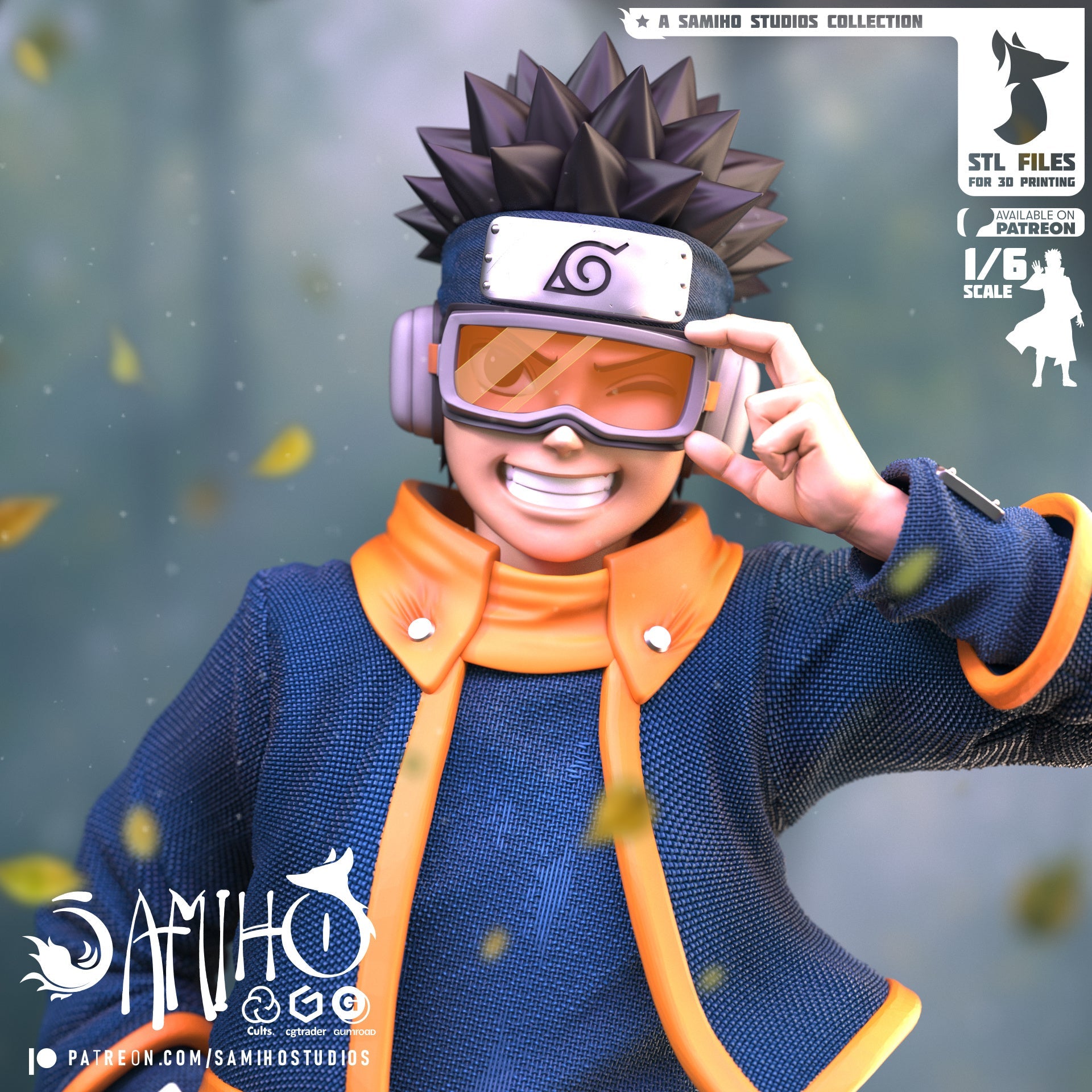 Obito Young Résine de Collection Yagami Studio Figurine et statue résine de collection manga animé comics imprimé et peinte à la main