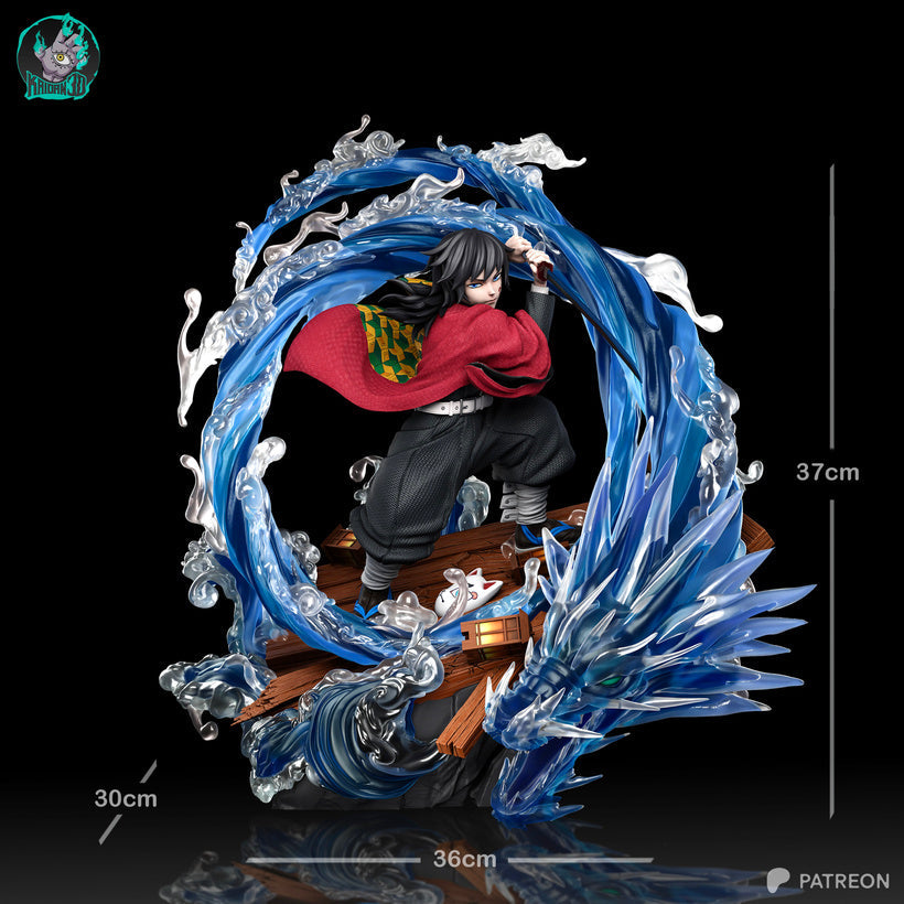 Giyu Tomioka Résine de Collection Yagami Studio Figurine et statue résine de collection manga animé comics imprimé et peinte à la main
