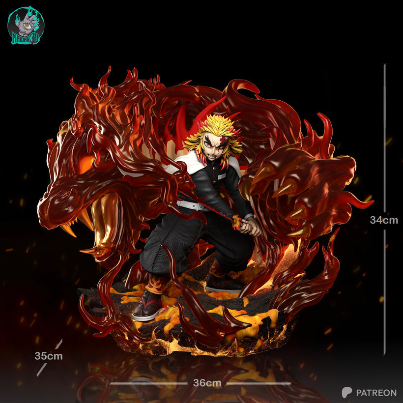 Rengoku Résine de Collection Yagami Studio Figurine et statue résine de collection manga animé comics imprimé et peinte à la main