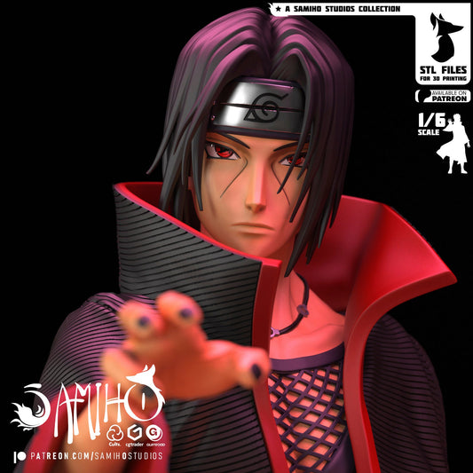 Itachi Akatsuki Résine de Collection Yagami Studio Figurine et statue résine de collection manga animé comics imprimé et peinte à la main