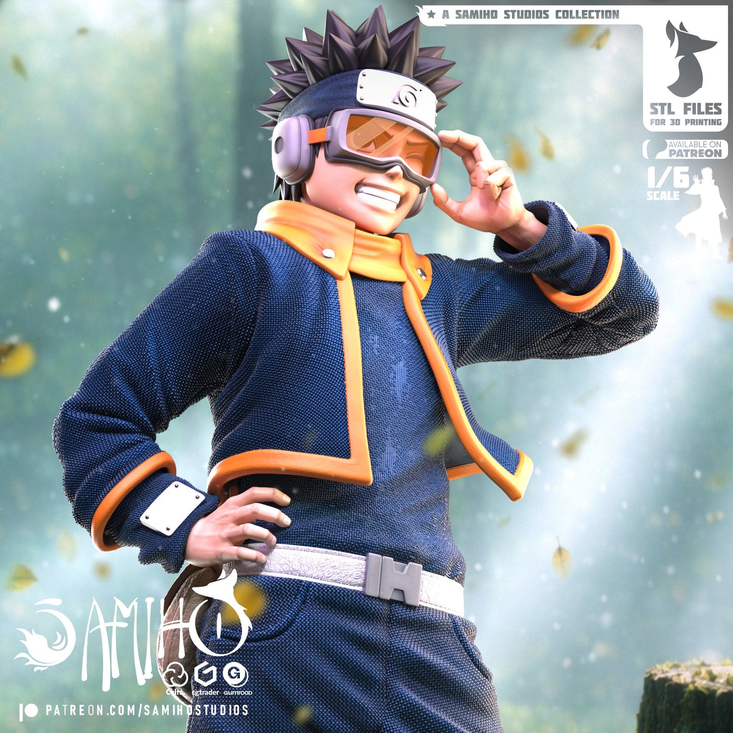 Obito Young Résine de Collection Yagami Studio Figurine et statue résine de collection manga animé comics imprimé et peinte à la main