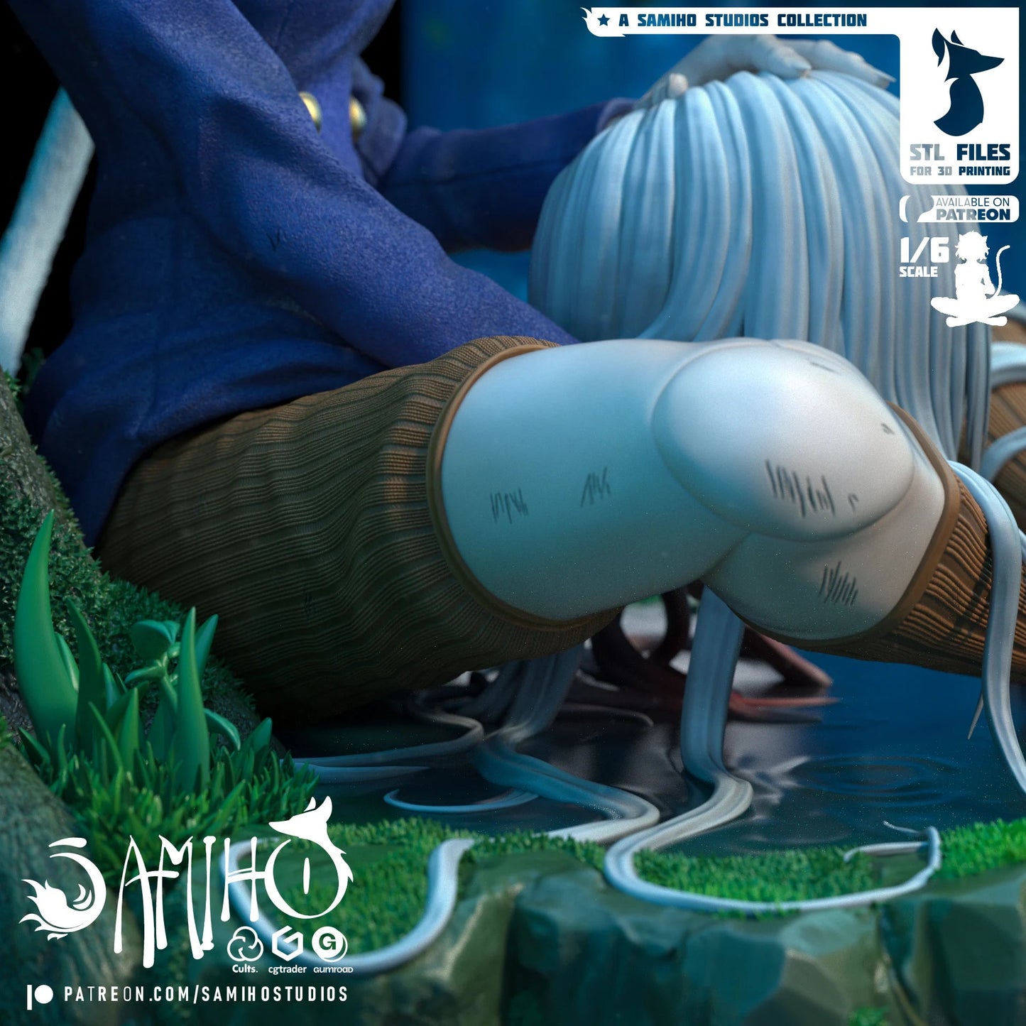 Neferpitou Résine de Collection Yagami Studio Figurine et statue résine de collection manga animé comics imprimé et peinte à la main