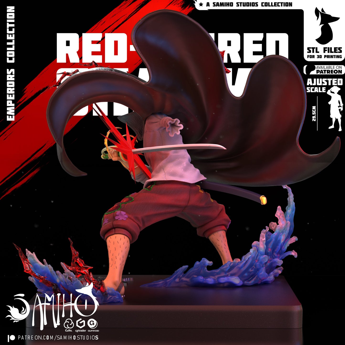 Shanks Résine de Collection Yagami Studio Figurine et statue résine de collection manga animé comics imprimé et peinte à la main