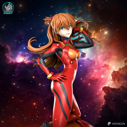 Asuka Langley Résine de Collection Yagami Studio Figurine et statue résine de collection manga animé comics imprimé et peinte à la main