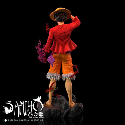 Luffy Résine de Collection Yagami Studio Figurine et statue résine de collection manga animé comics imprimé et peinte à la main