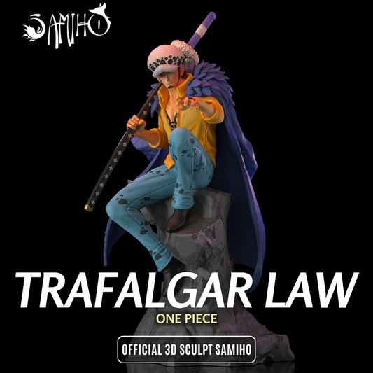 Trafalgar Law Résine de Collection Yagami Studio Figurine et statue résine de collection manga animé comics imprimé et peinte à la main