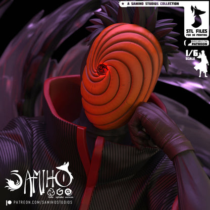 Tobi Akatsuki Résine de Collection Yagami Studio Figurine et statue résine de collection manga animé comics imprimé et peinte à la main