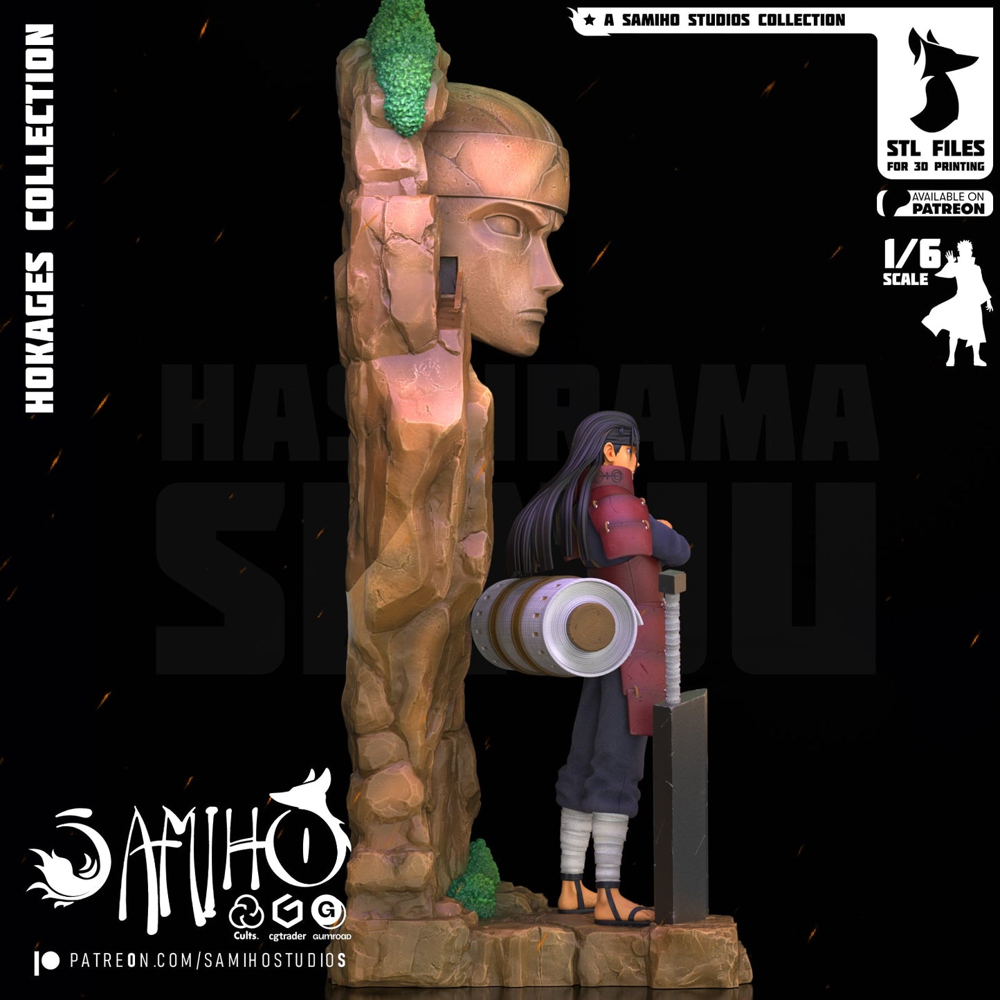 Hashirama Résine de Collection Yagami Studio Figurine et statue résine de collection manga animé comics imprimé et peinte à la main
