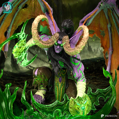 Illidan Résine de Collection Yagami Studio Figurine et statue résine de collection manga animé comics imprimé et peinte à la main