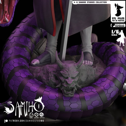 Orochimaru Akatsuki Résine de Collection Yagami Studio Figurine et statue résine de collection manga animé comics imprimé et peinte à la main