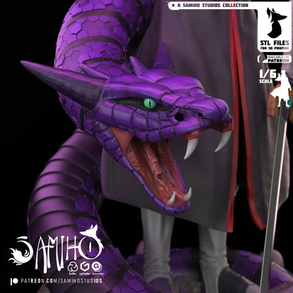 Orochimaru Akatsuki Résine de Collection Yagami Studio Figurine et statue résine de collection manga animé comics imprimé et peinte à la main