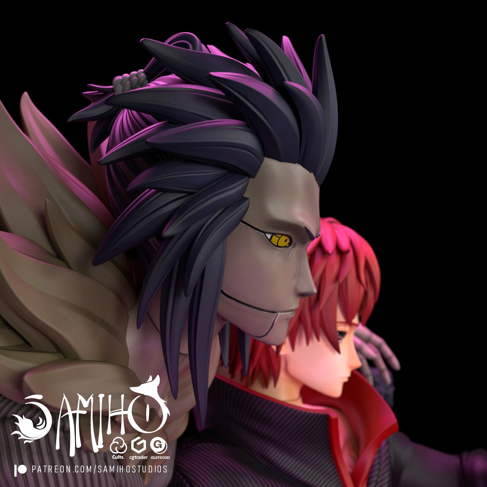 Sasori Akatsuki Résine de Collection Yagami Studio Figurine et statue résine de collection manga animé comics imprimé et peinte à la main