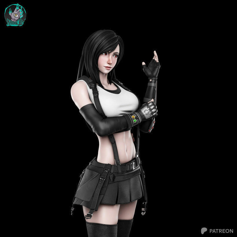Tifa Résine de Collection Yagami Studio Figurine et statue résine de collection manga animé comics imprimé et peinte à la main