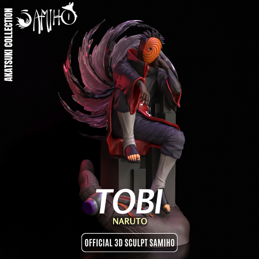 Tobi Akatsuki Résine de Collection Yagami Studio Figurine et statue résine de collection manga animé comics imprimé et peinte à la main