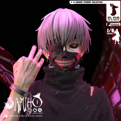 Kaneki Ken Résine de Collection Yagami Studio Figurine et statue résine de collection manga animé comics imprimé et peinte à la main