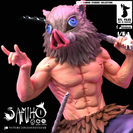 Figurine résine Inosuke Demon Slayer