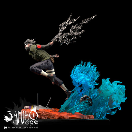 Kakashi Susanoo Résine de Collection Yagami Studio Figurine et statue résine de collection manga animé comics imprimé et peinte à la main